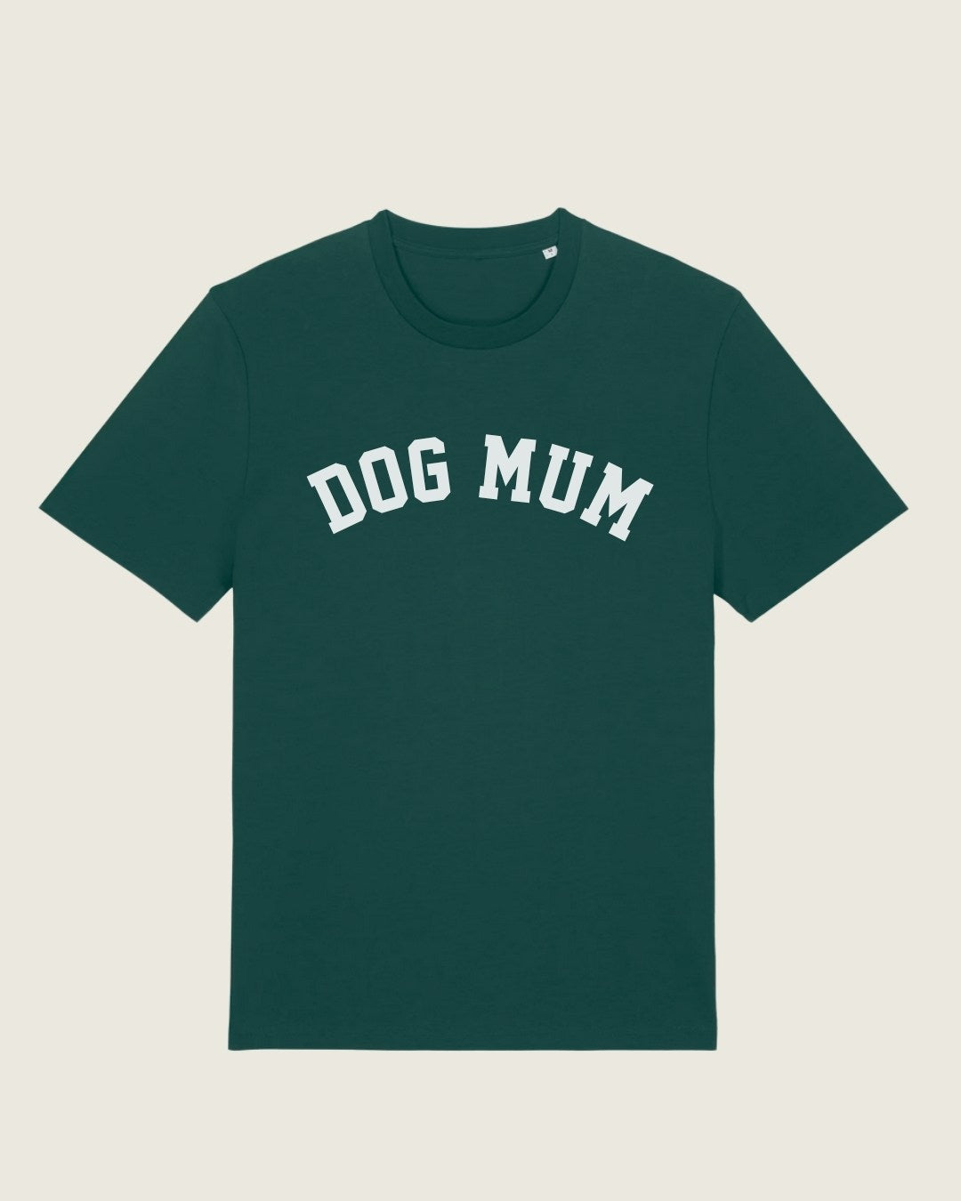 Organic Shirt 'DOG MUM' | Bottle Green