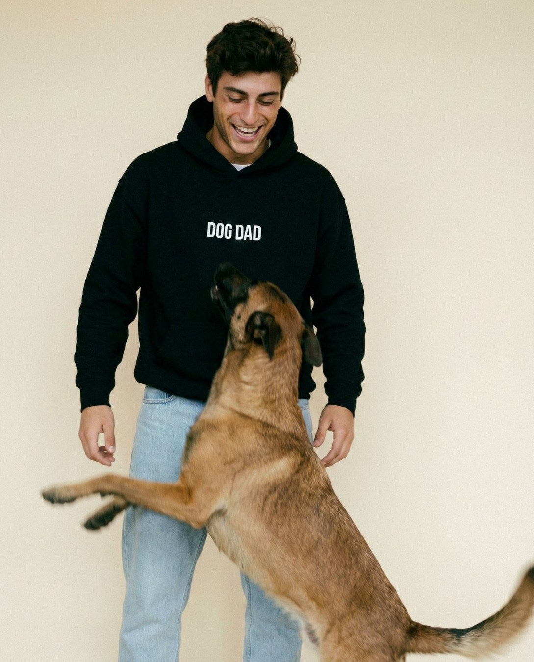 Limited | Organic Hoodie 'DOG DAD' | black