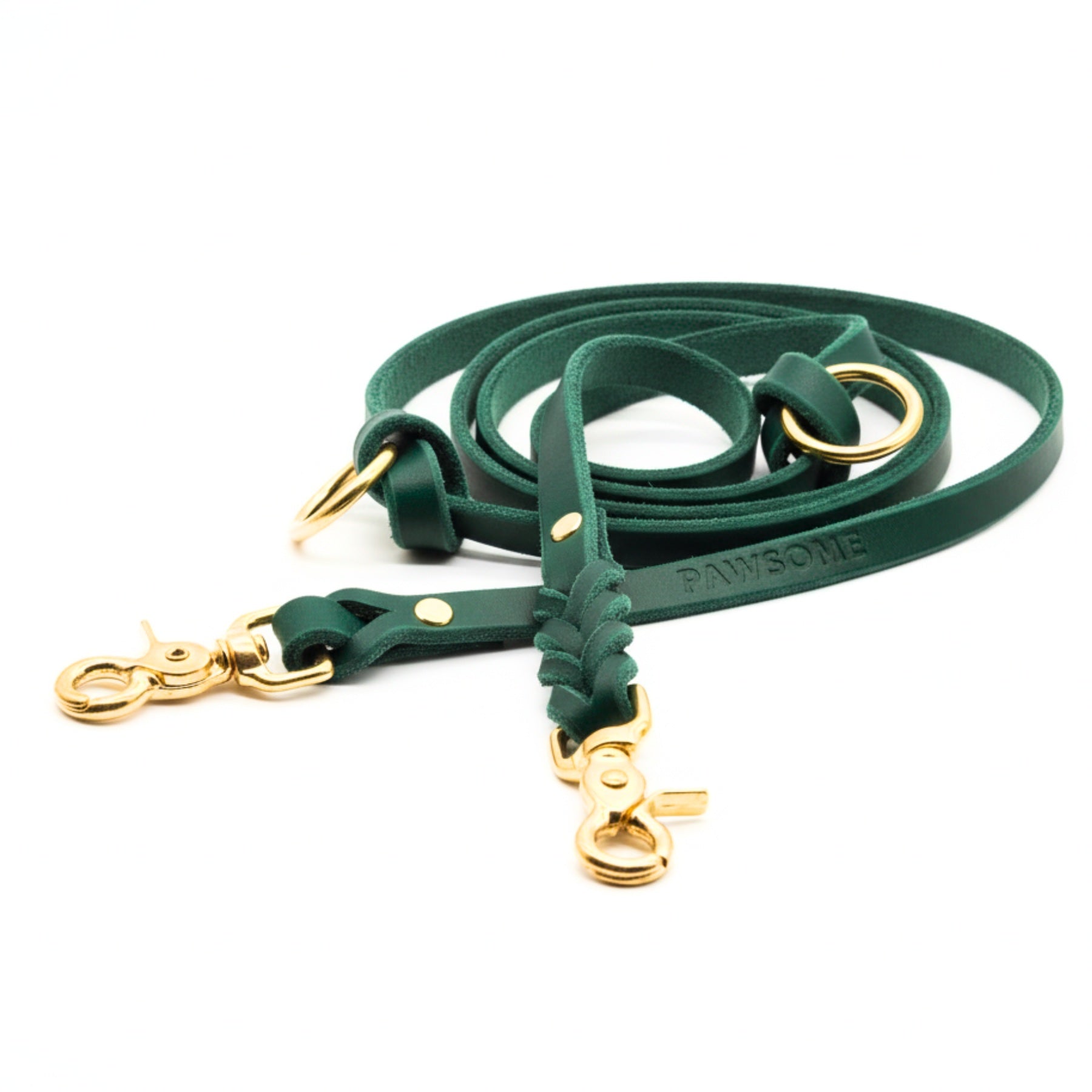 Lederleine 'Bjarki' in Petrol