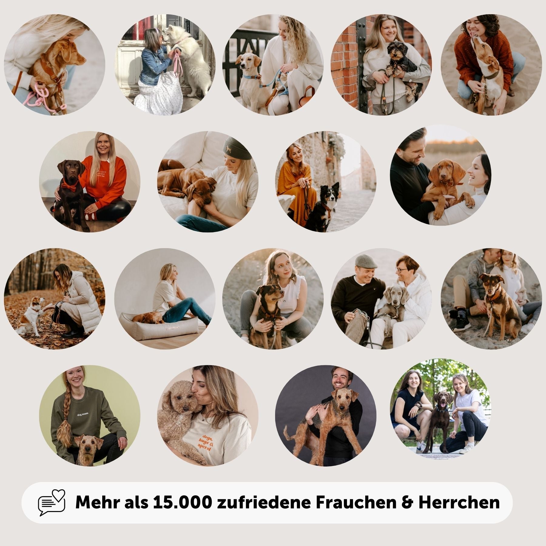 Set | Halsband & Leine aus Biothane® 'Hellbraun'