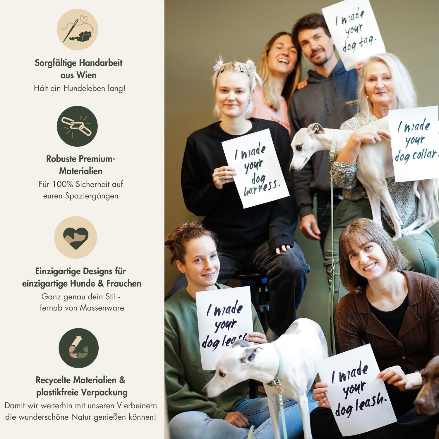 Birthday Deal | Halsband & Leine 'Olive Grove' + GRATIS T-Shirt