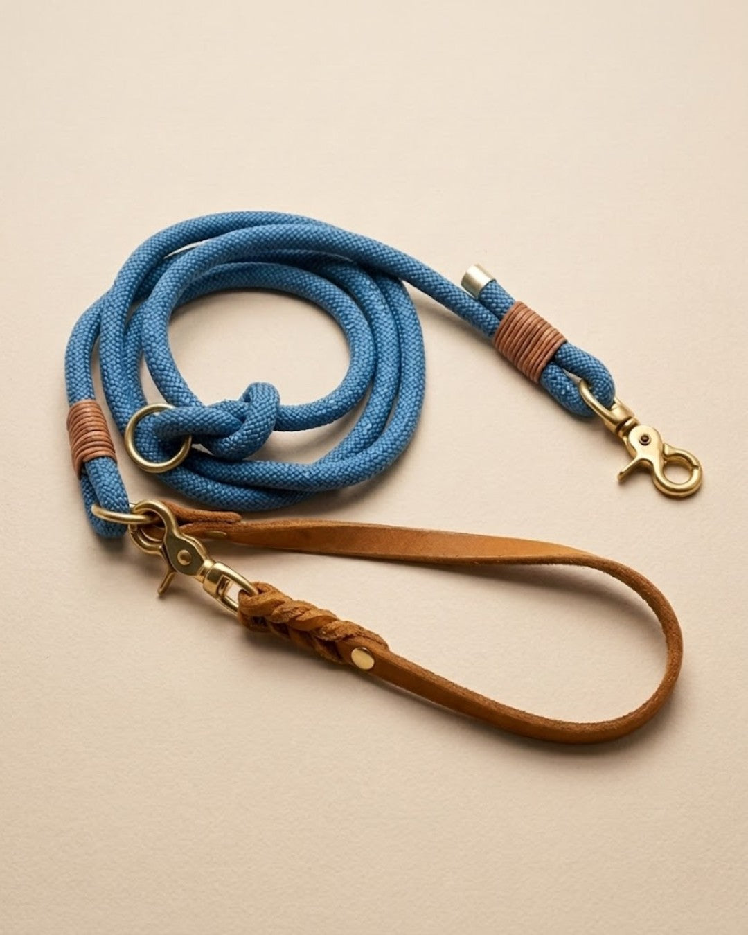B:Ware | Tauleine 'Dusty Blue' mit Lederhandschlaufe