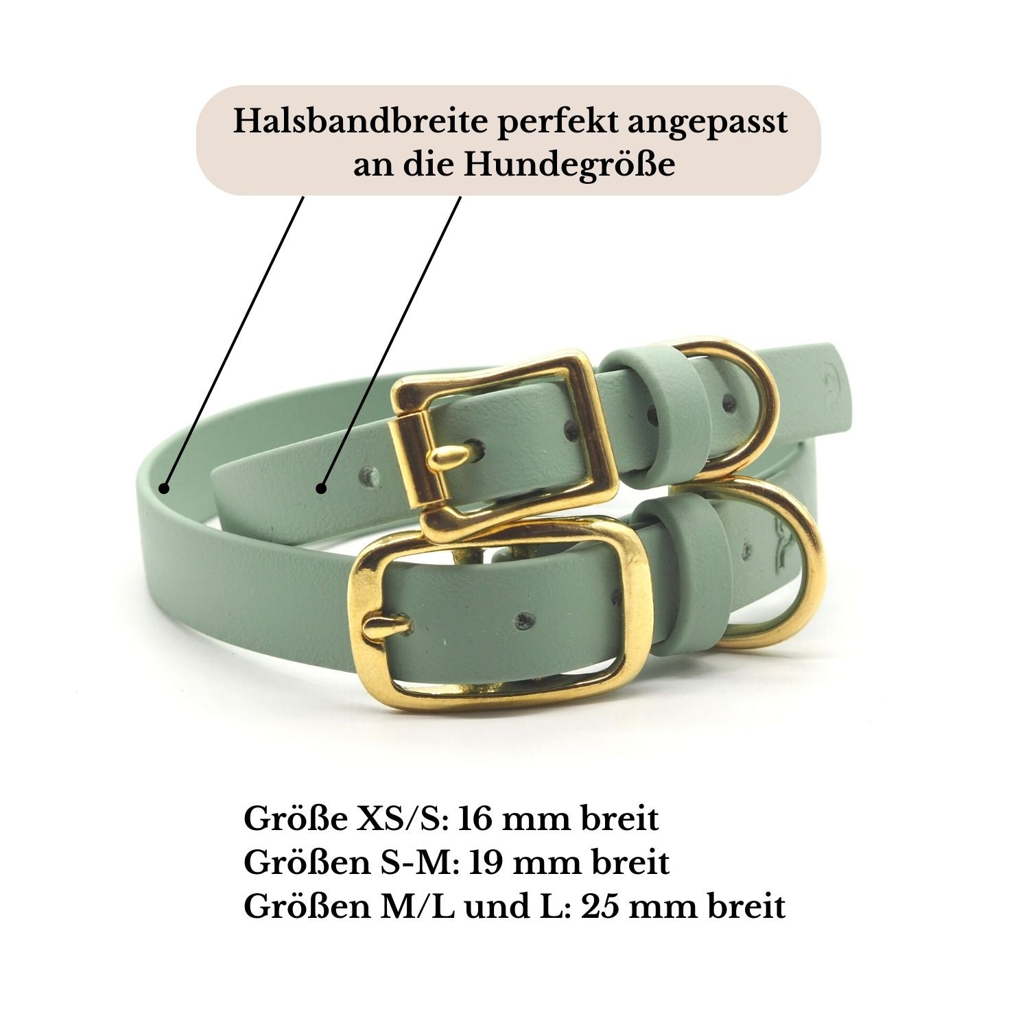 Biothane® Halsband 'Salbei'