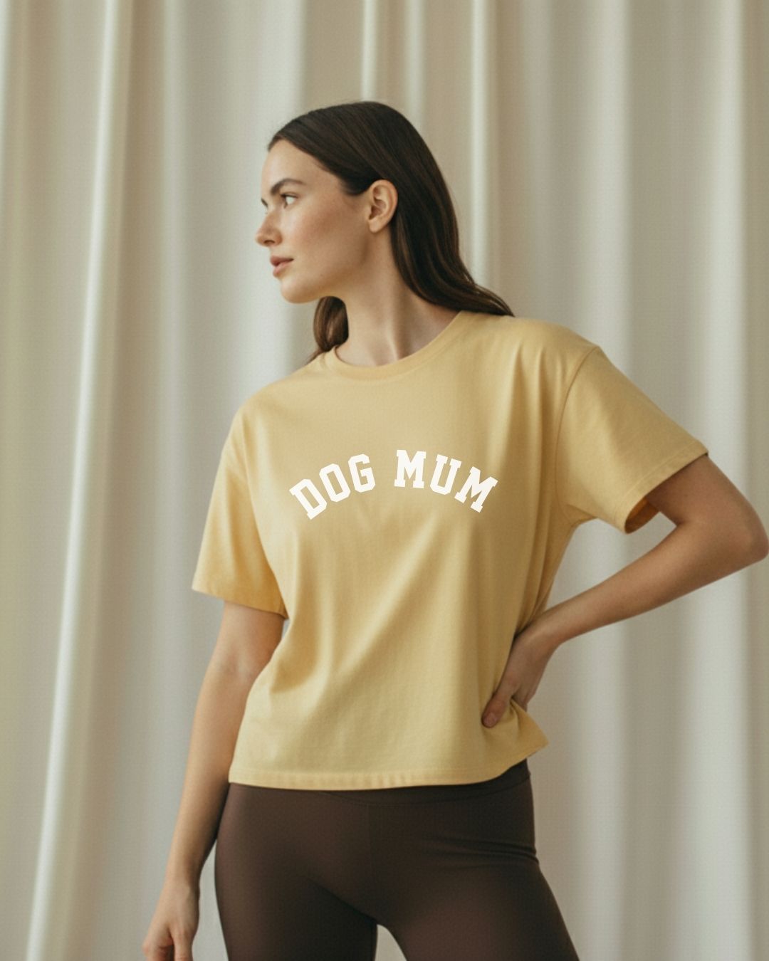 Organic Shirt 'DOG MUM' | Buttercup