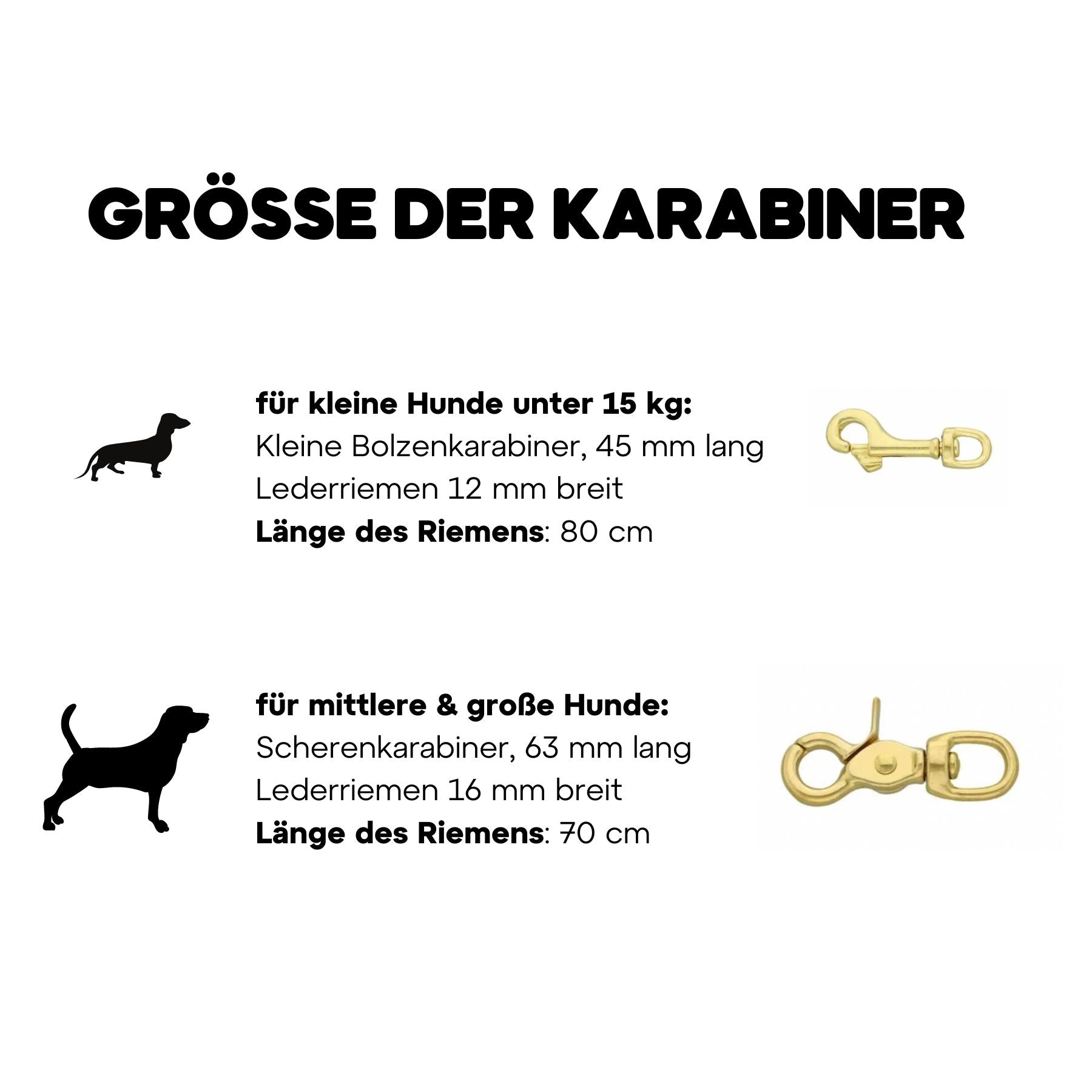 Komplett-Set | 2 Stück Verbindungsteile aus Leder inkl. Ring - für 2 Hunde an einer Leine