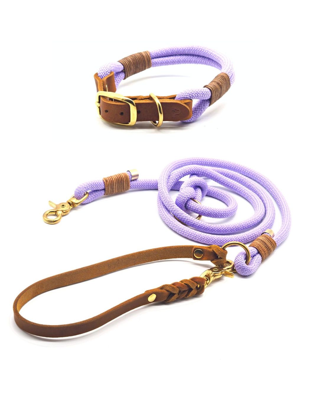 Set | Halsband & Leine 'Lavendel'