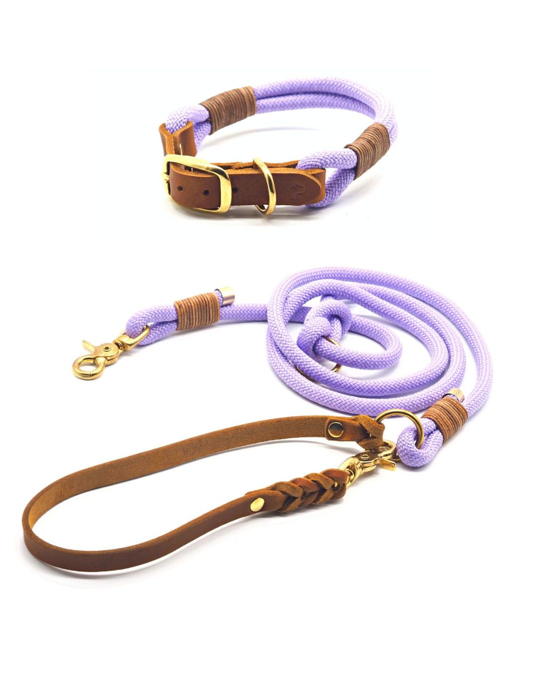 Set | Halsband & Leine 'Lavendel'