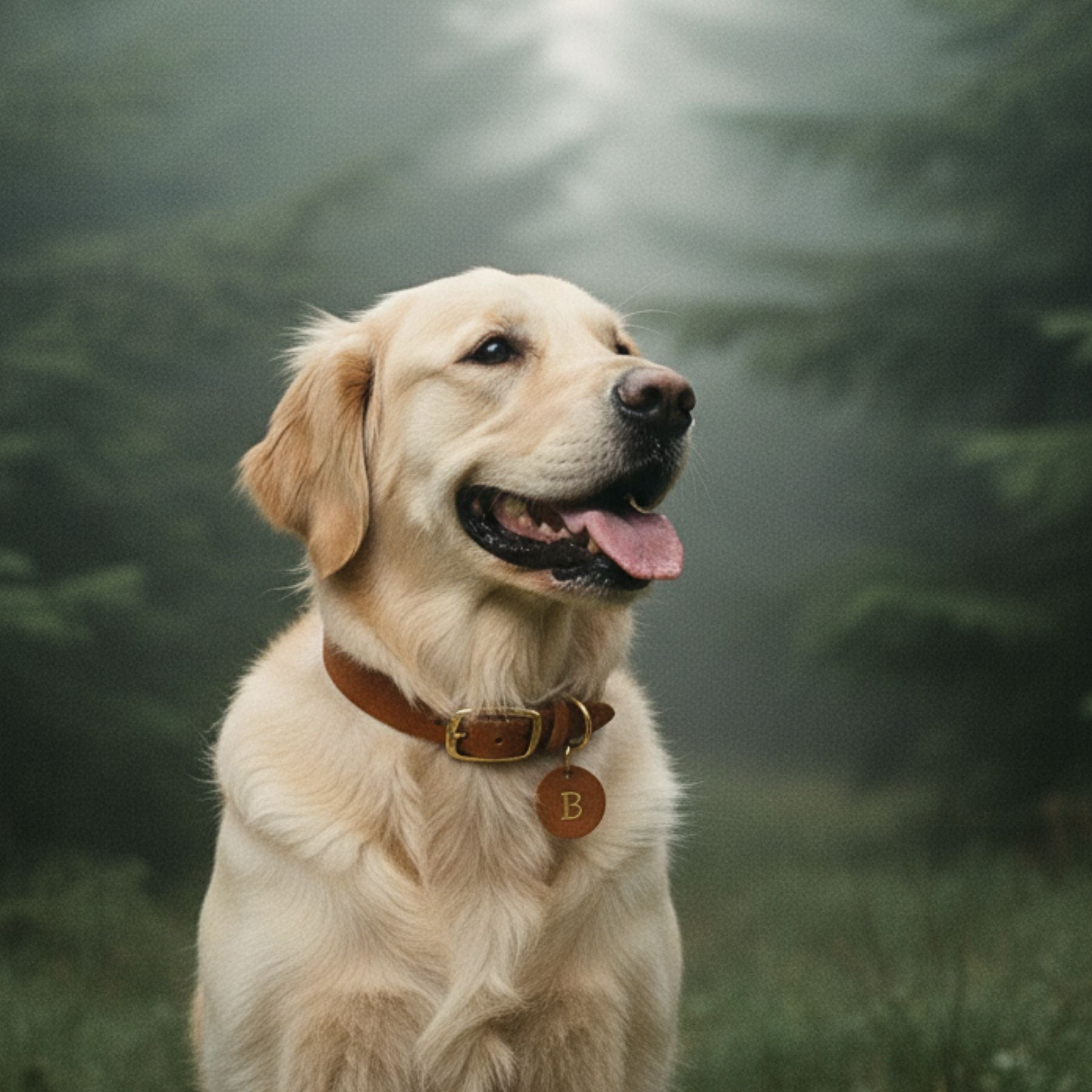 GRATIS zu jedem Lederhalsband | Anhänger mit Hunde-Initial