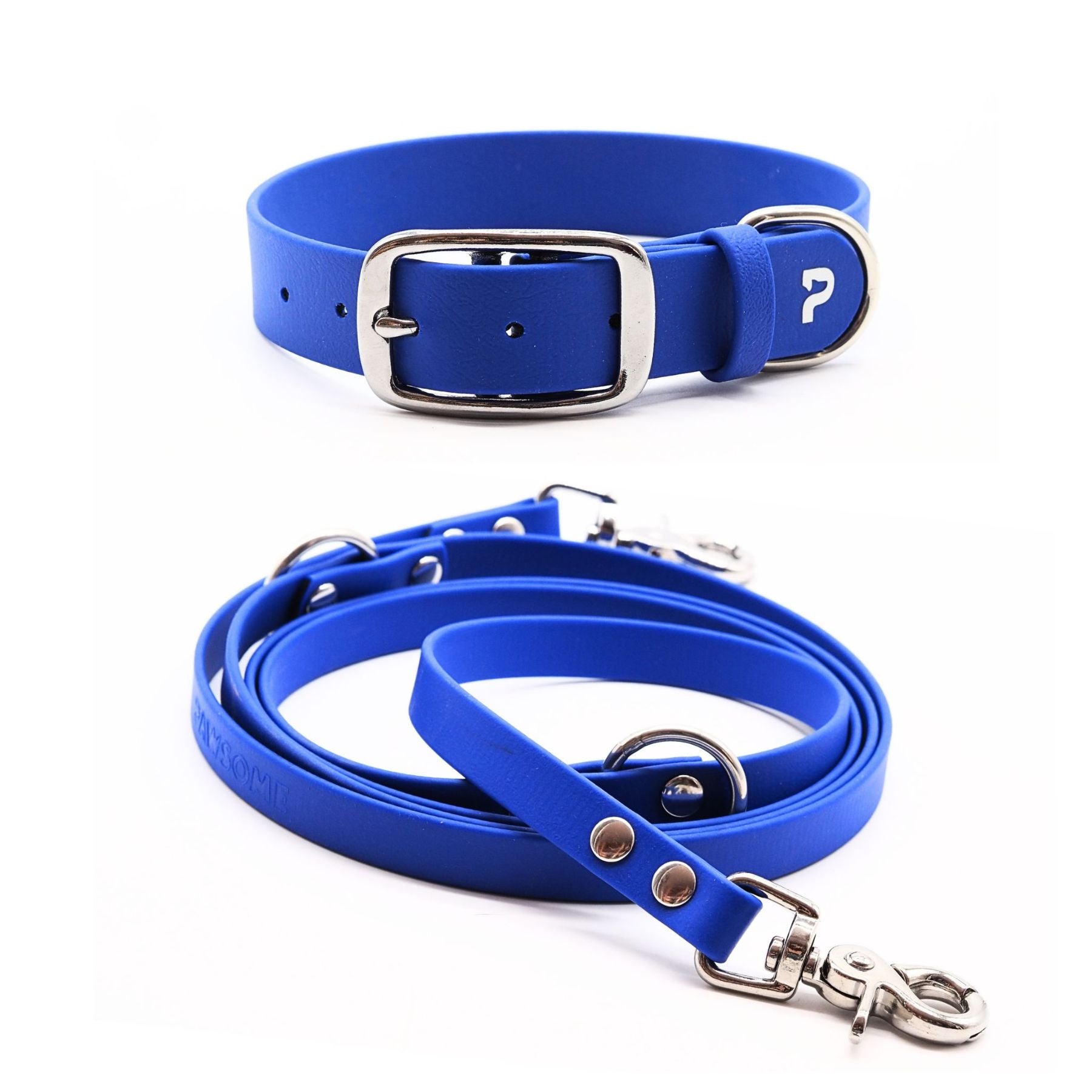 Set | Halsband & Leine aus Biothane® 'Royalblau'