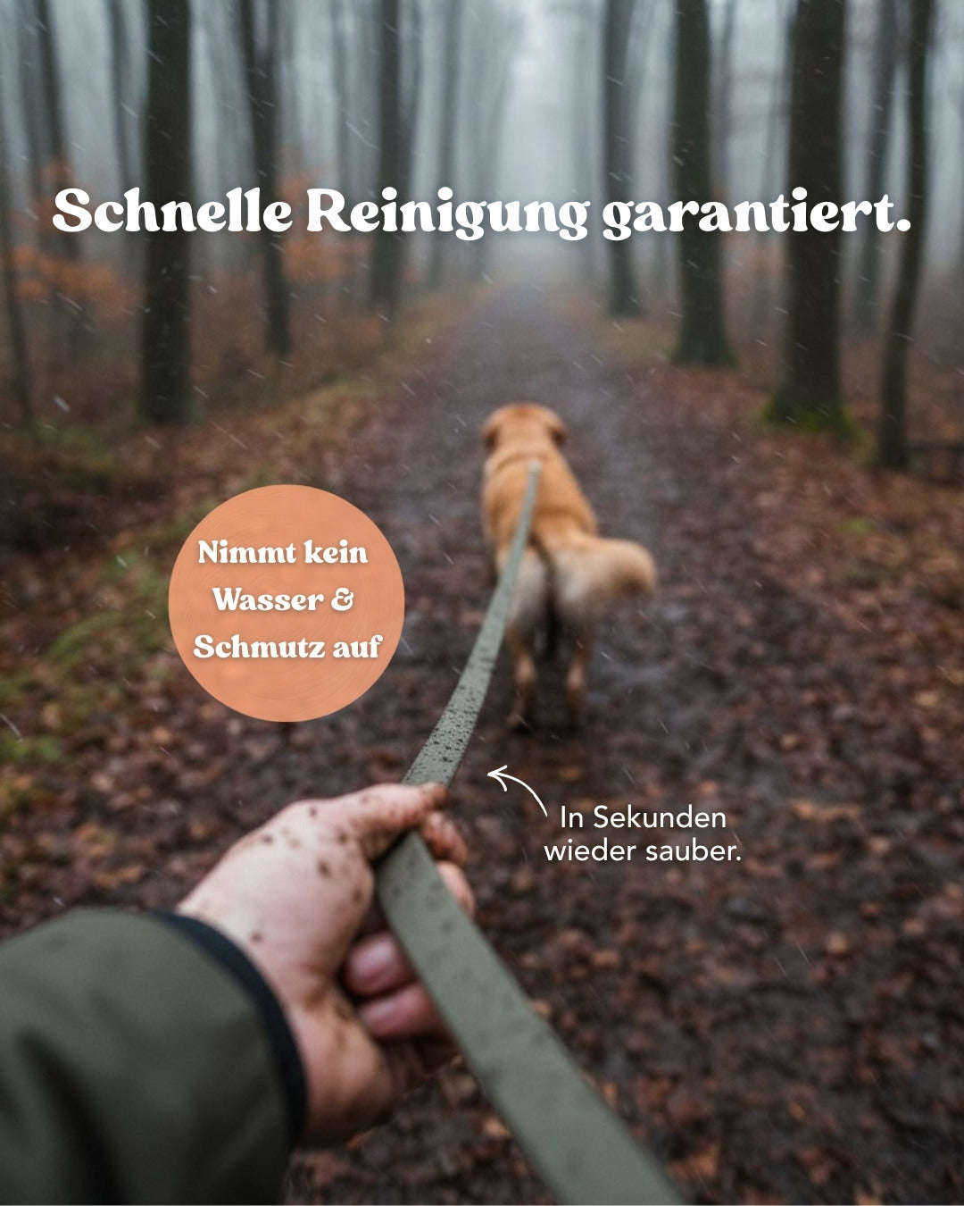 Wasserfeste Schleppleine aus Biothane