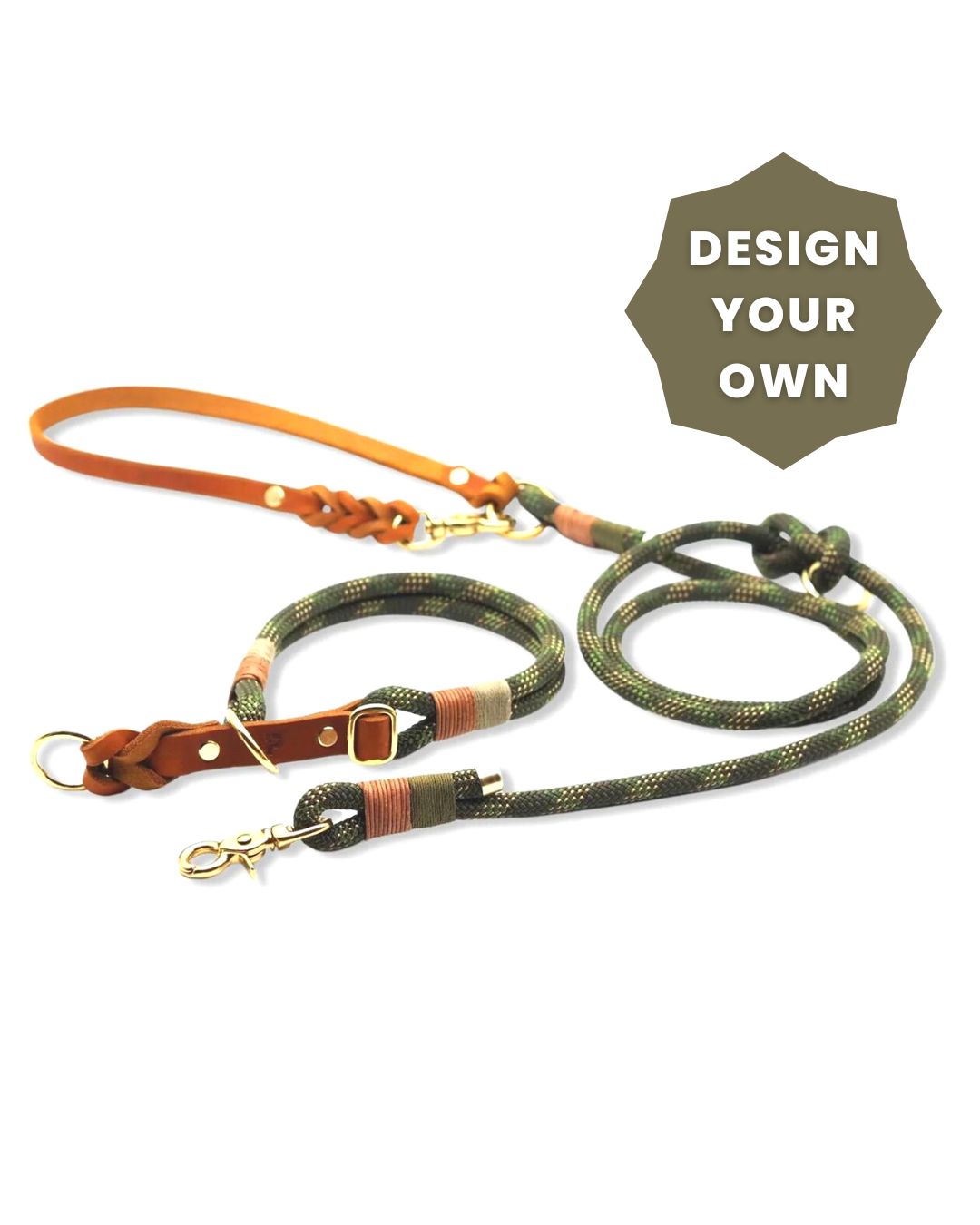 DESIGN YOUR OWN | Zugstopp-Halsband & Leine