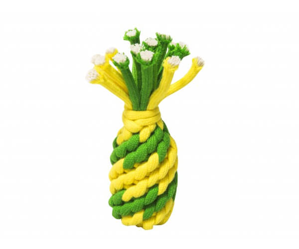 Hundespielzeug aus Baumwolltau 'Ananas'