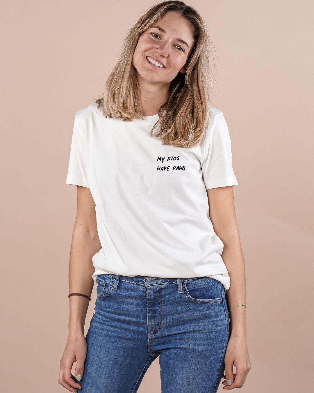 Organic Shirt 'My kids have paws'