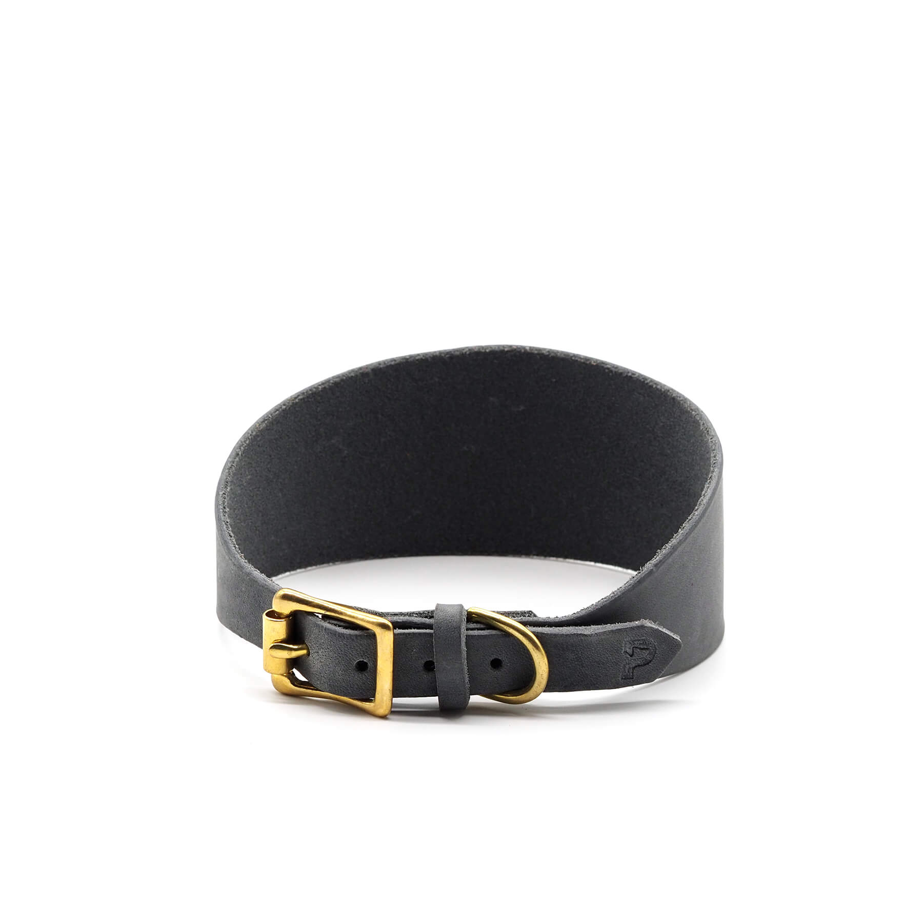 Windhundhalsband aus Fettleder (5 cm breit)