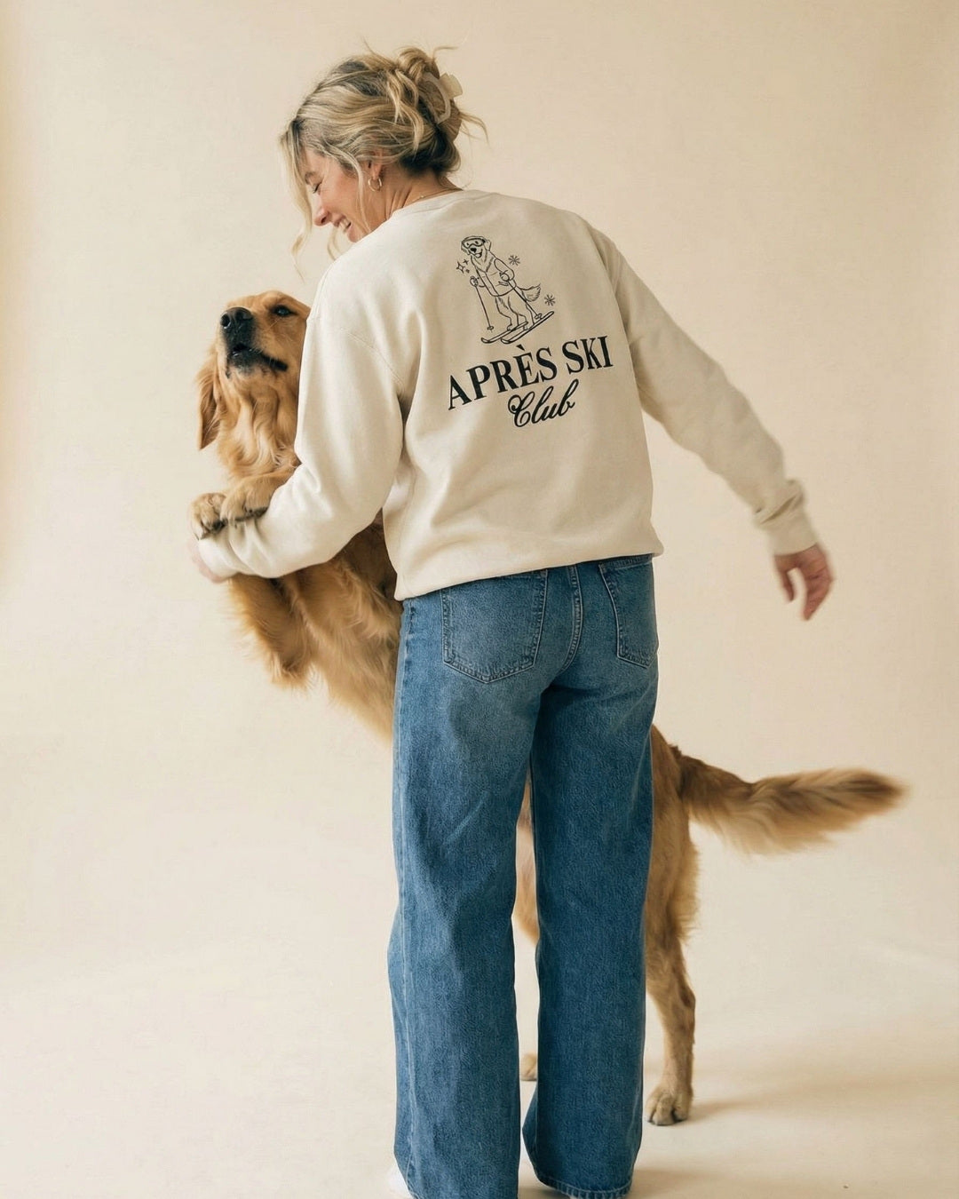 Limited | Organic Sweatshirt 'Après Ski Club' | Vintage White