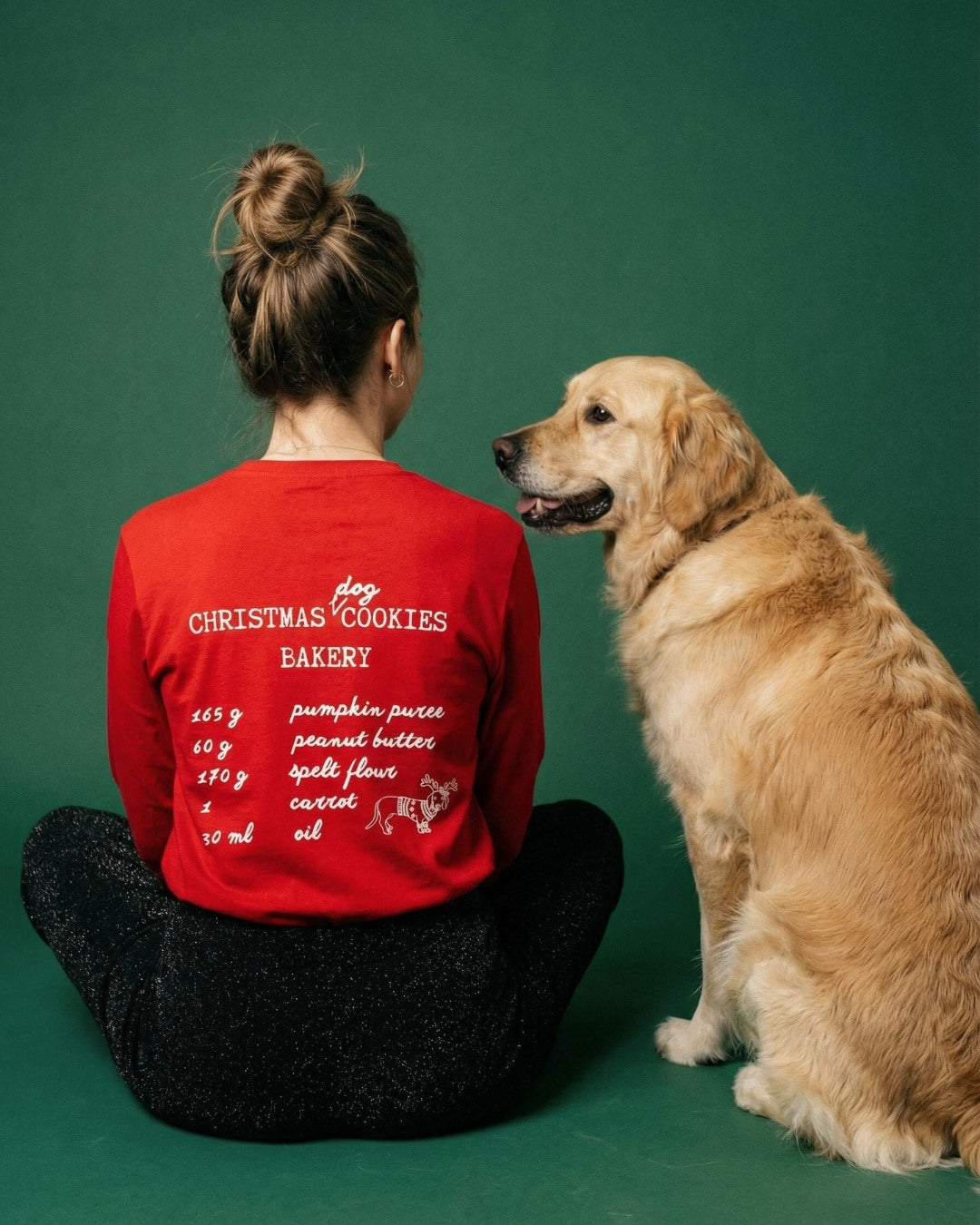 Limited | Organic Longsleeve 'christmas cookies bakery' | Red