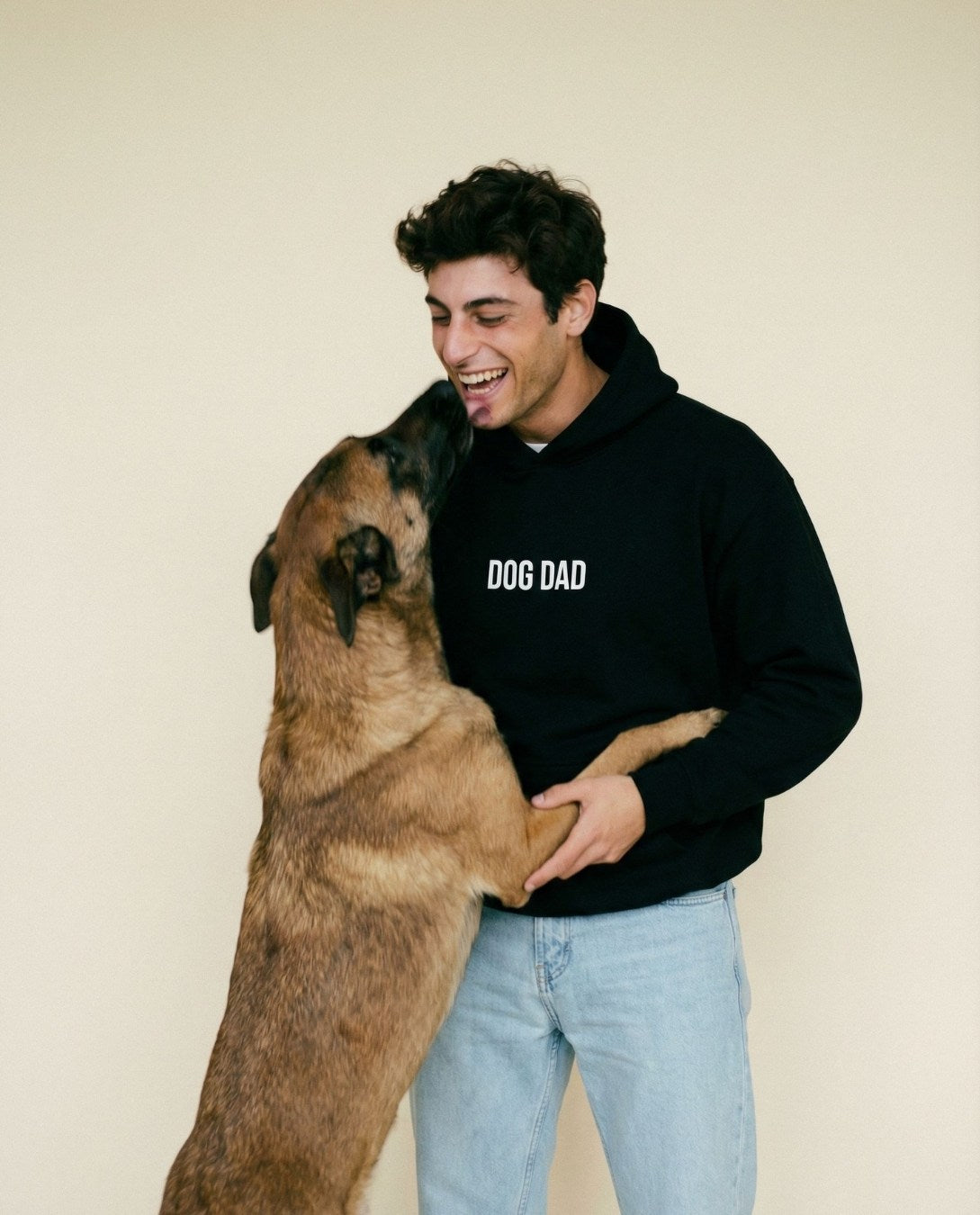 Limited | Organic Hoodie 'DOG DAD' | black
