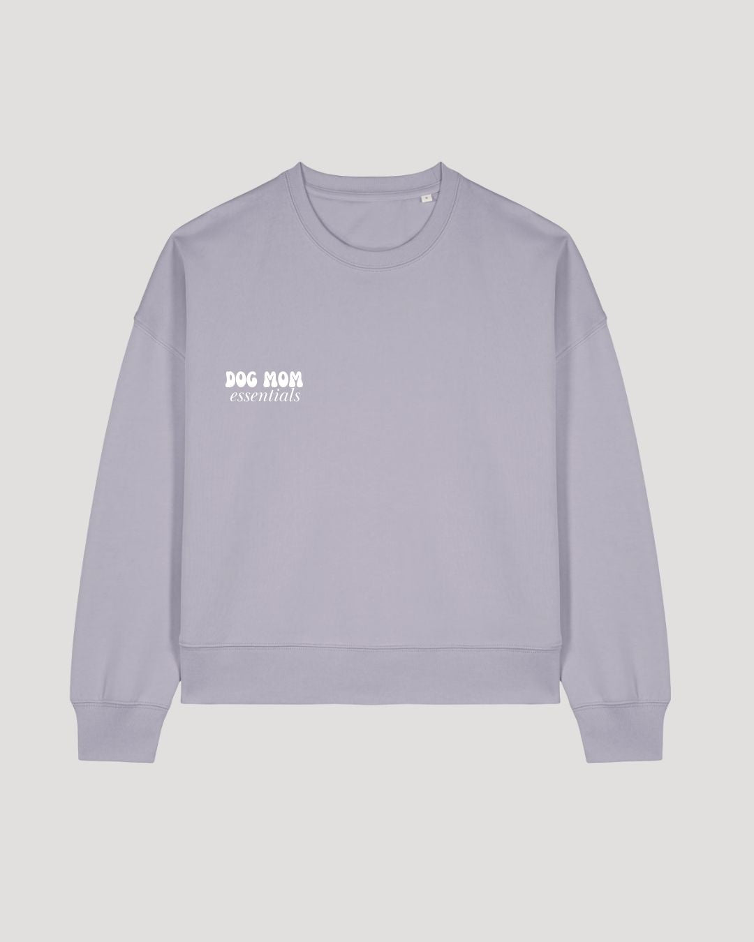 Limited | Organic Sweatshirt 'in my dog mom era' | Lavendel