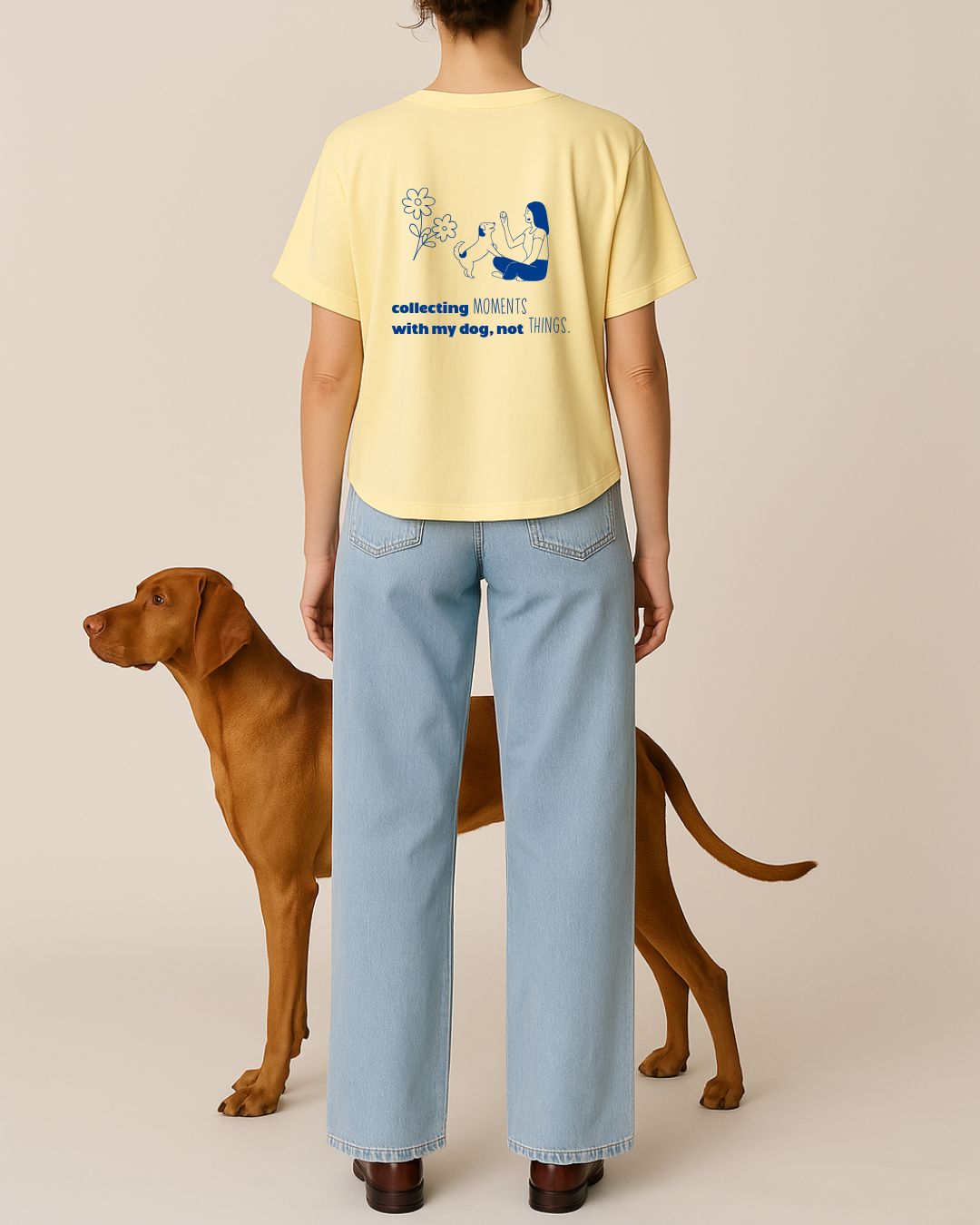 Limited | Organic Shirt 'collecting moments' | Buttercup