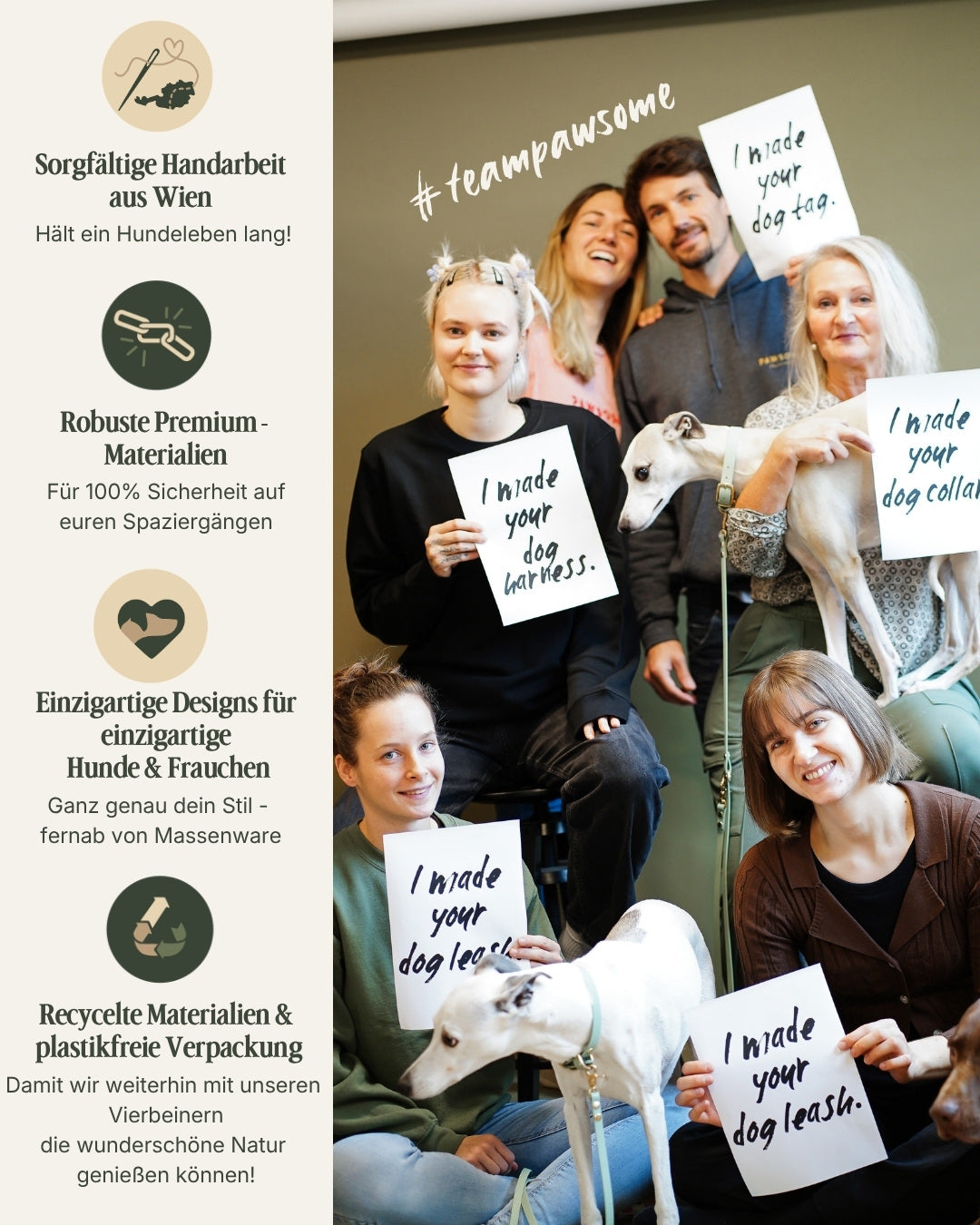 Verbindungsteil aus Leder für mehrere Hunde an einer Leine (1 Stück)