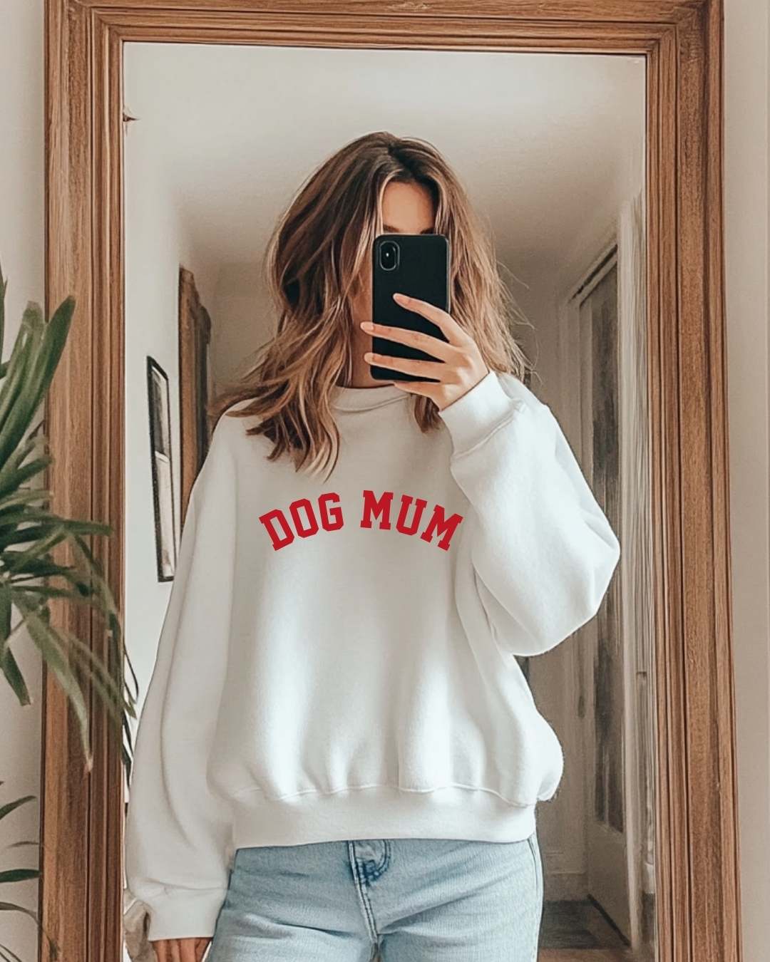 Premium Organic Sweatshirt 'DOG MUM'