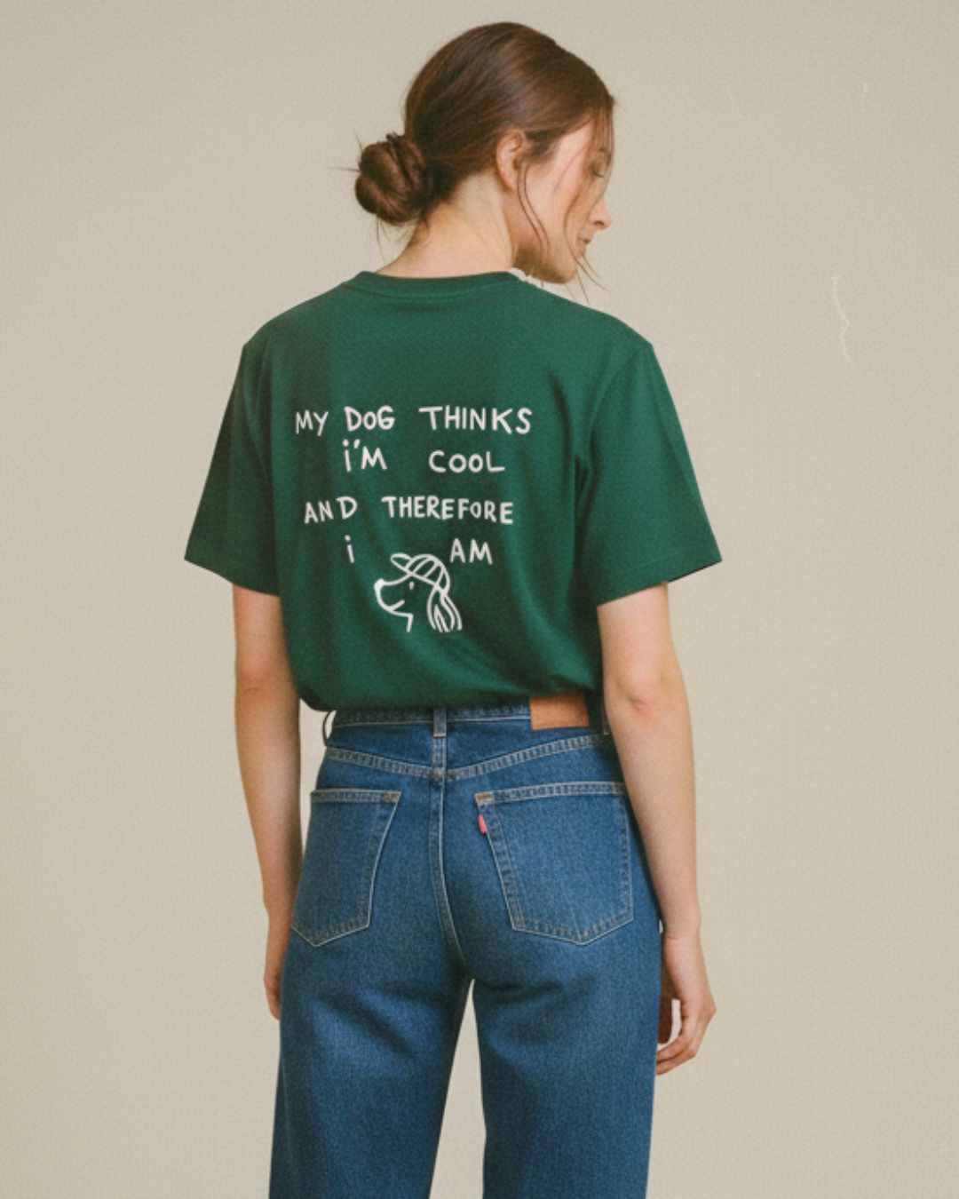 Limited | Organic Shirt 'my dog thinks I'm cool'