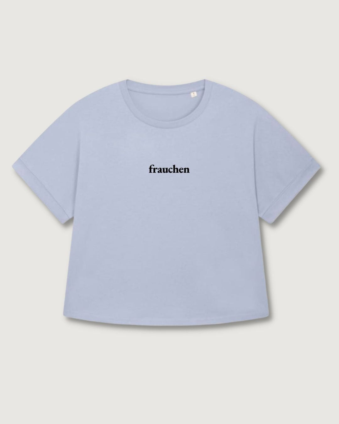 Premium Organic Frauen-Shirt 'frauchen' | Serene Blue