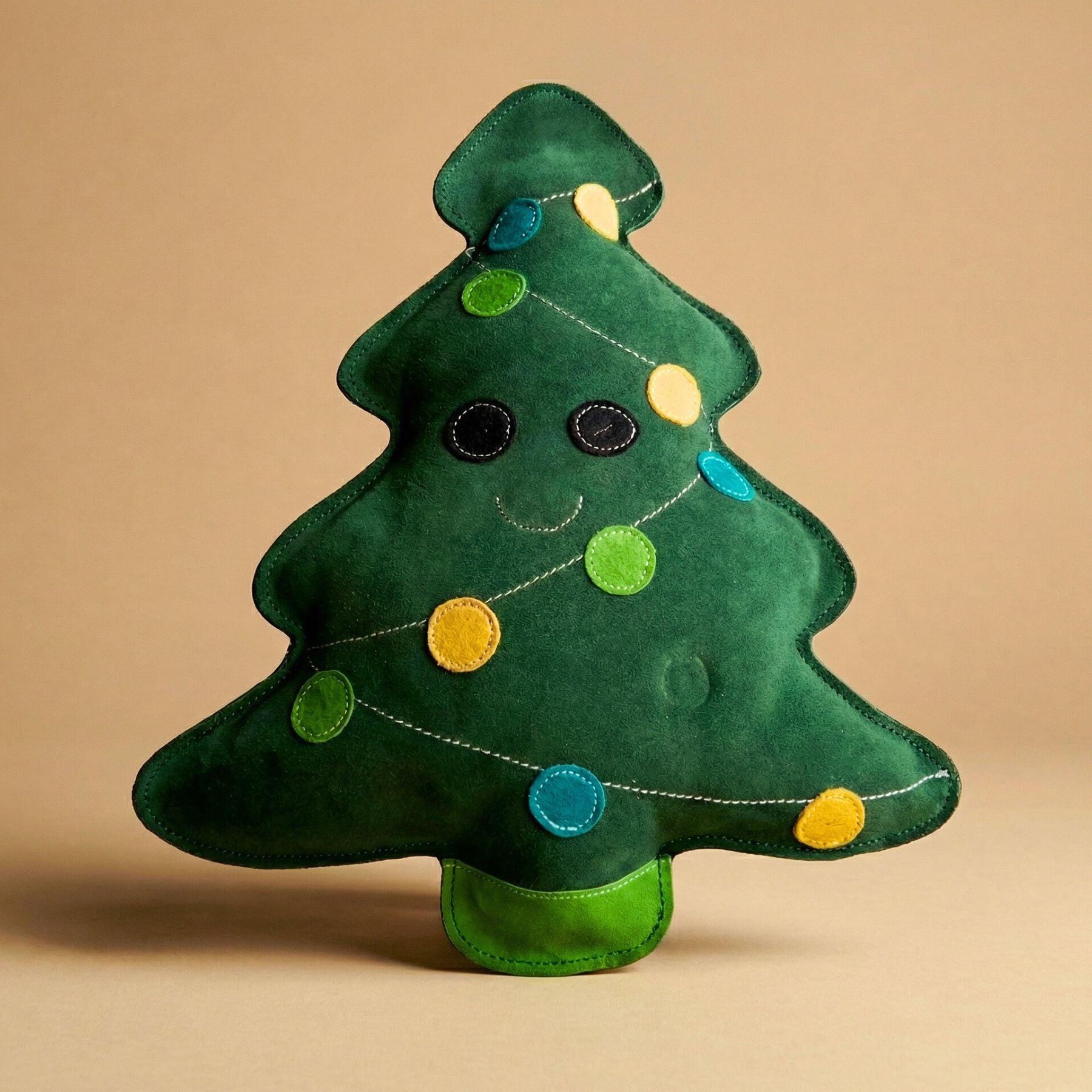 Hundespielzeug 'Weihnachtsbaum' aus Wildleder