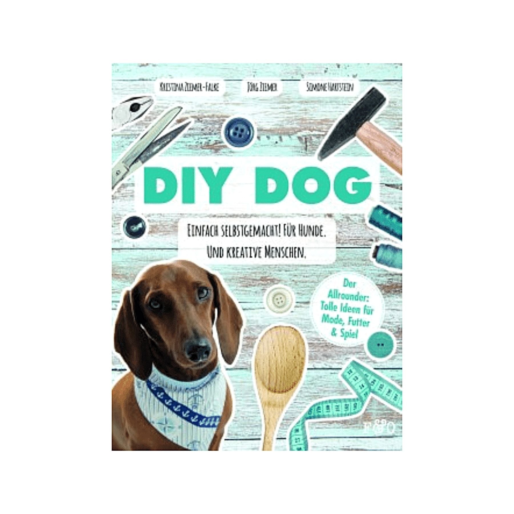 Dieses Buch heißt DIY Dog - Einfach selbstgemacht! Für Hunde und kreative Menschen. Mit diesem Allrounder-Buch zum Thema DIY für Hunde kann der Bastelspaß beginnen! Mit tollen Projekten zum Selbermachen, für Hunde und deren BesitzerInnen mit vielen verschiedenen Bedürfnissen.