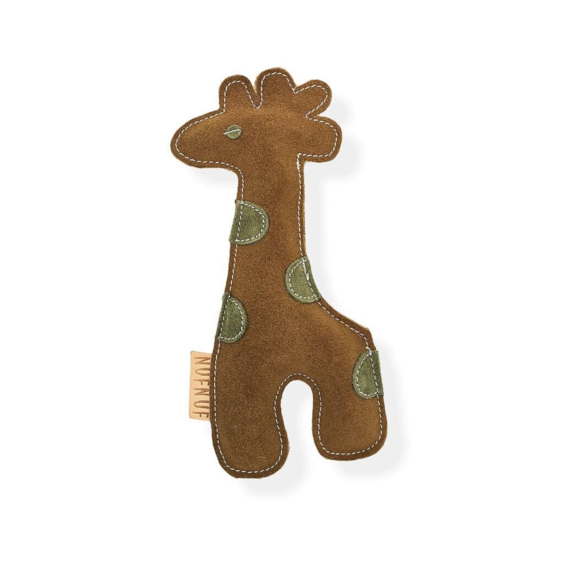 Das süße Spielzeug für Hunde von NufNuf ist das neue Lieblingskuscheltier und -spielzeug deines Vierbeiners! Das robuste Wildleder hält beim darauf Herumkauen richtig was aus. Im PAWSOME Hundezubehör Shop ist dieses Kuscheltier erhältlich. Dies ist die Variante Giraffe.