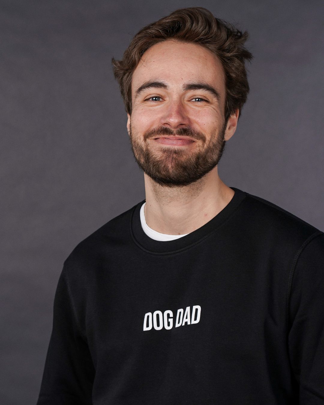 Organic Sweatshirt 'dog dad' | Black