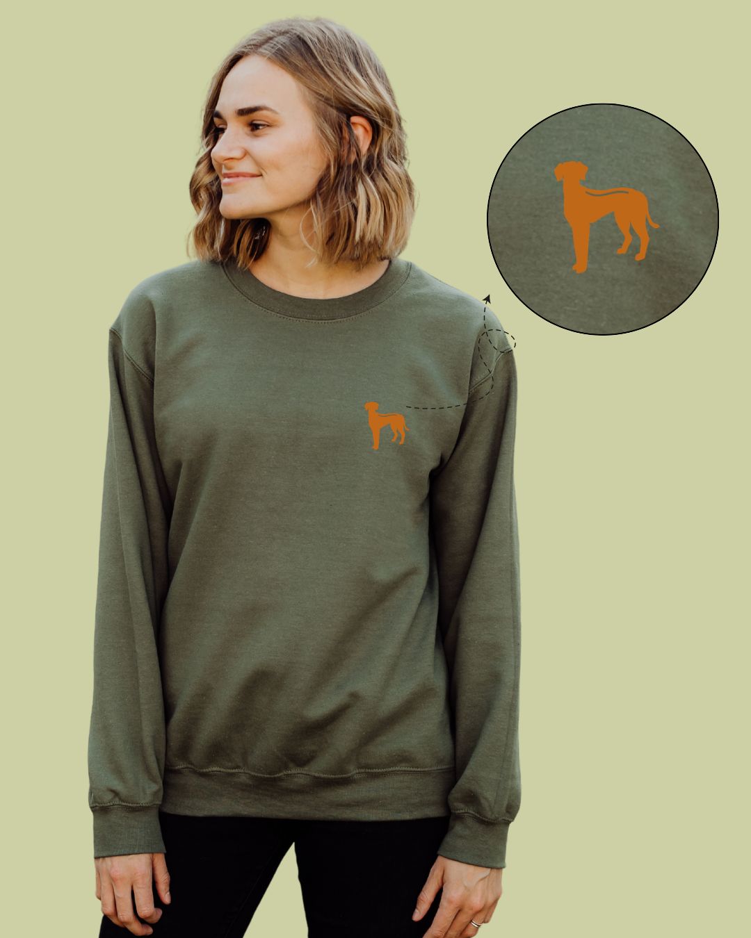 Organic Sweatshirt 'Rhodesian Ridgeback'