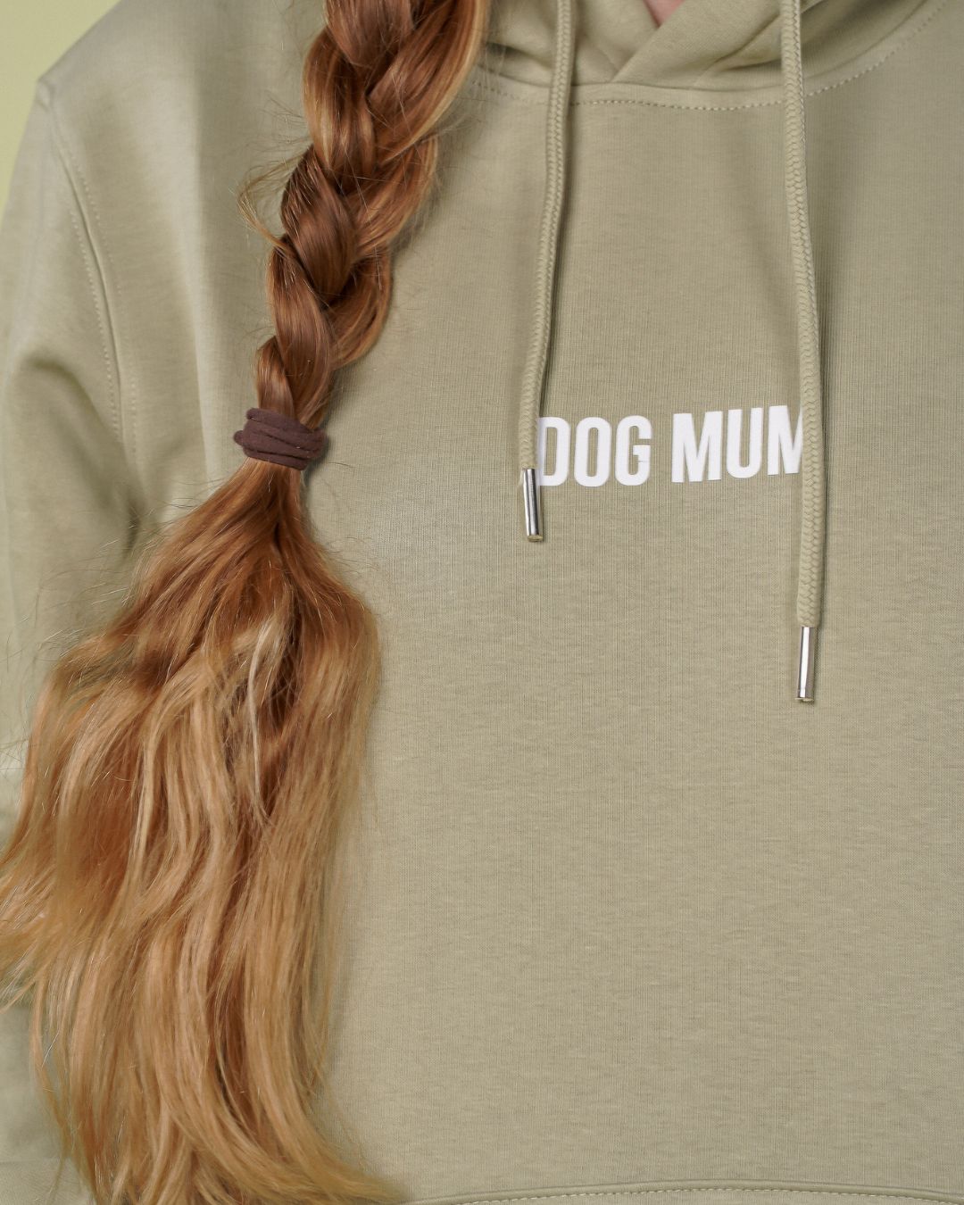 Premium Organic Hoodie 'DOG MUM' | Salbei